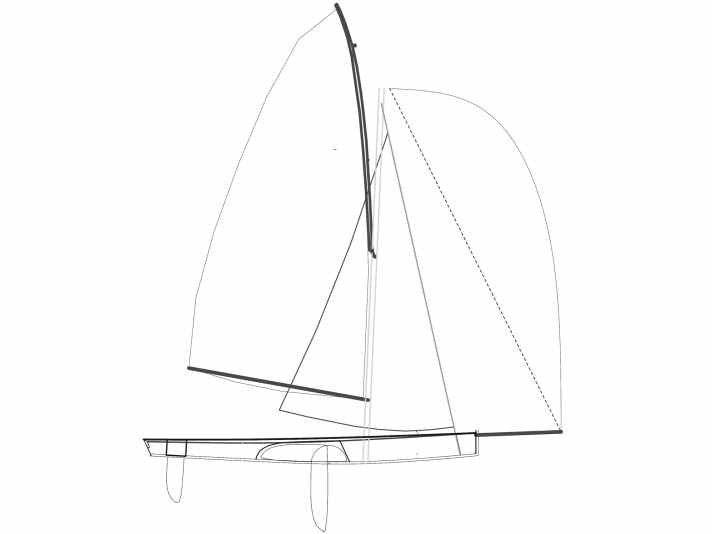 Riss der Z-Jolle “Furie”