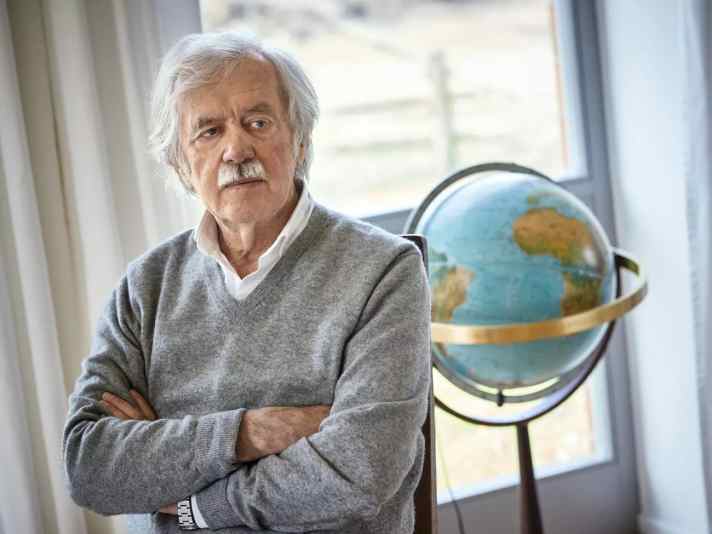 Wilfried Erdmann dans sa maison de Goltoft sur la Schlei