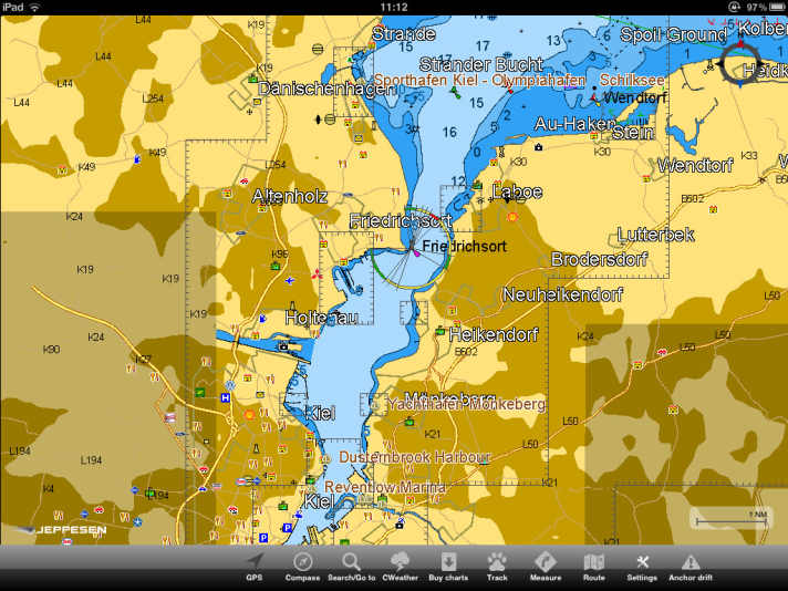   Le mappe dettagliate devono fornire l'intero contenuto informativo delle mappe C-Map 4d Max.