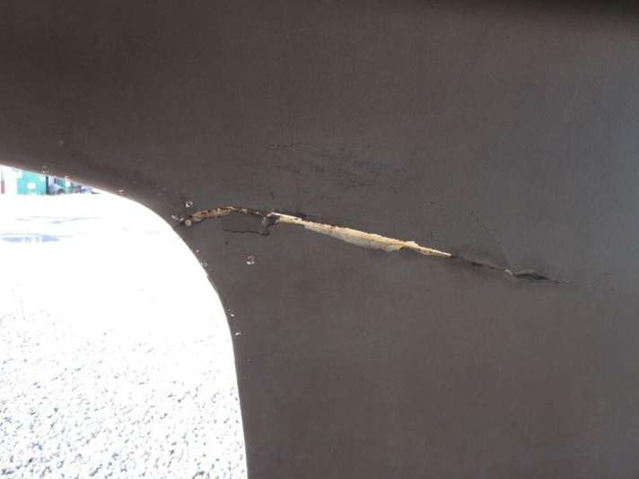 Such flaking is an alarm signal and should be inspected by a professional