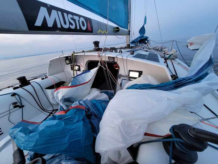   Berger's boat "Mojo" is a Maxi 6.50
