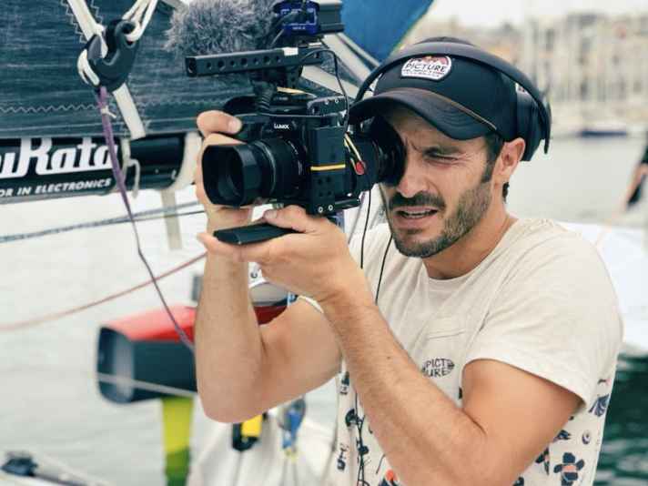 Antoine Auriol at work. He is preparing for his premiere in The Ocean Race