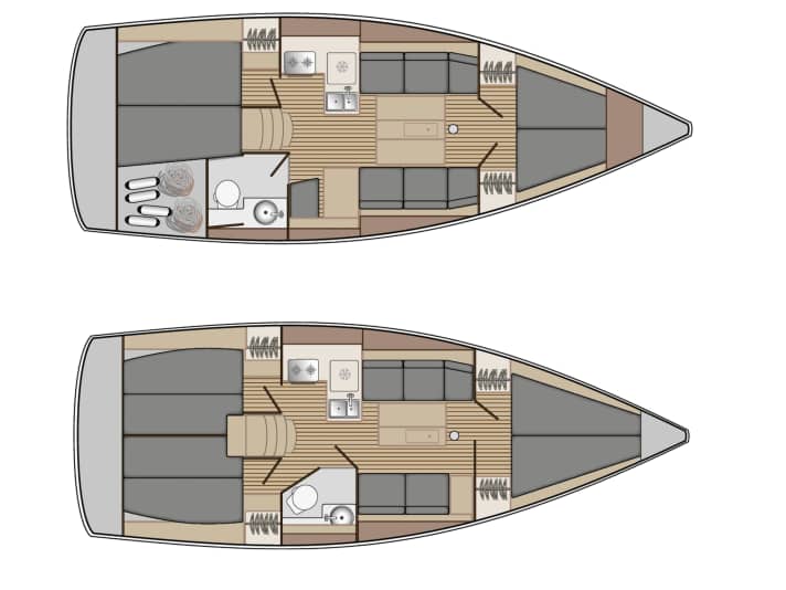 Dufour 350 | Drawing: Yacht