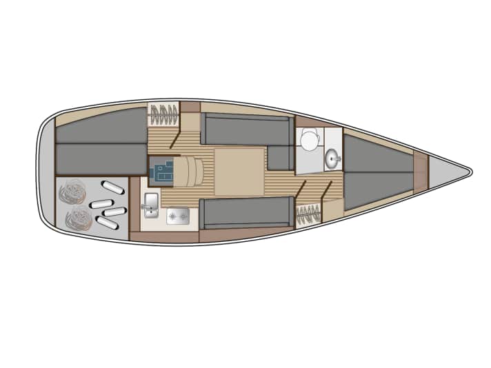 Hallberg-Rassy 310 | Drawing: YACHT