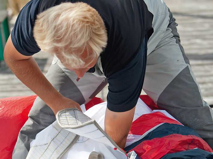 Segel sollten nur trocken eingepackt werden