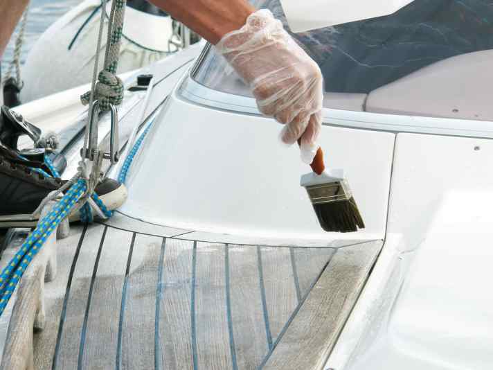 Treat teak deck with Boracol
