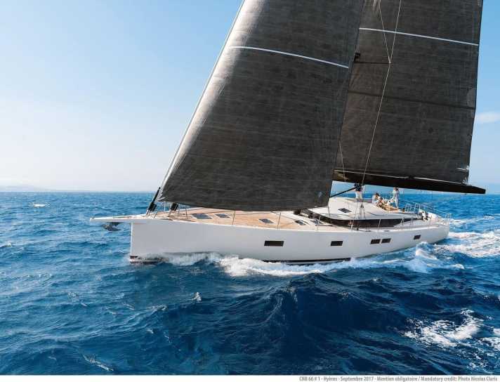   Light and fast. The boat is balanced on the rudder even in a fresh breeze and on an upwind course