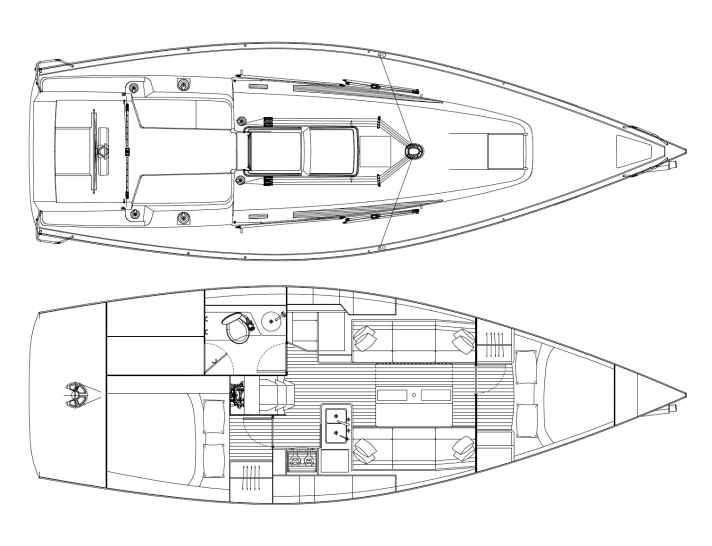   J 112E: The layout on deck and the layout of the interior remain conventional