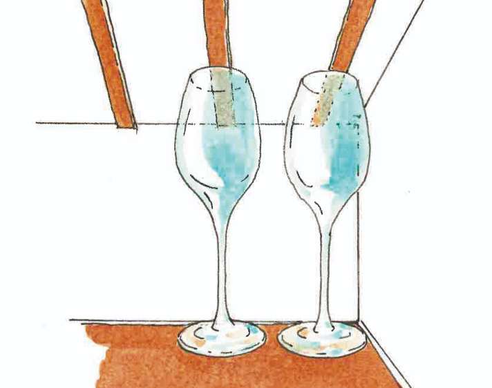Glas-Lifehack 2: So bleiben die Gläser ganz und ohne Kratzer