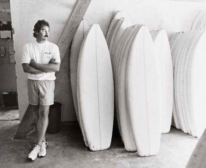 Rusty Preisendorfer with his blanks.