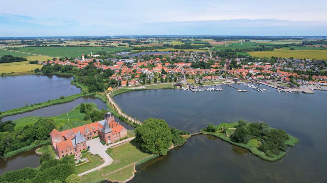 Southern Denmark: Guldborgsund - marinas from the air