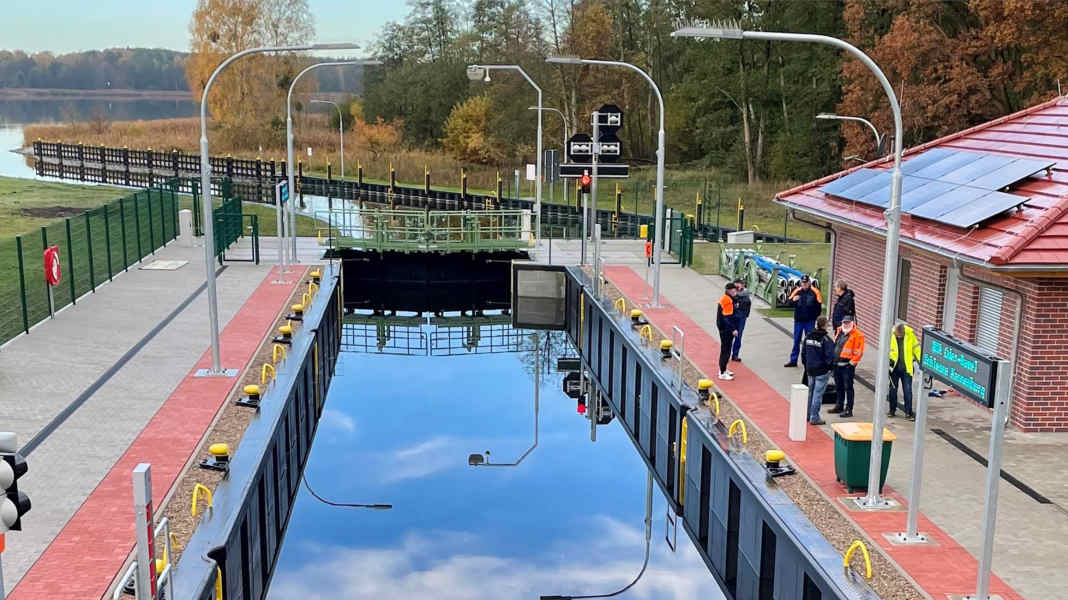 Brandenburger Gewässer: Neue Schleuse -Wieder freie Fahrt nach Templin