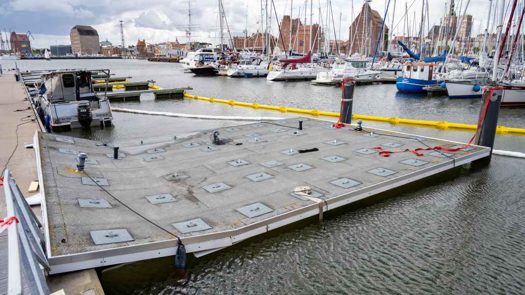 Stralsund: Sanitärgebäude in Citymarina gesunken