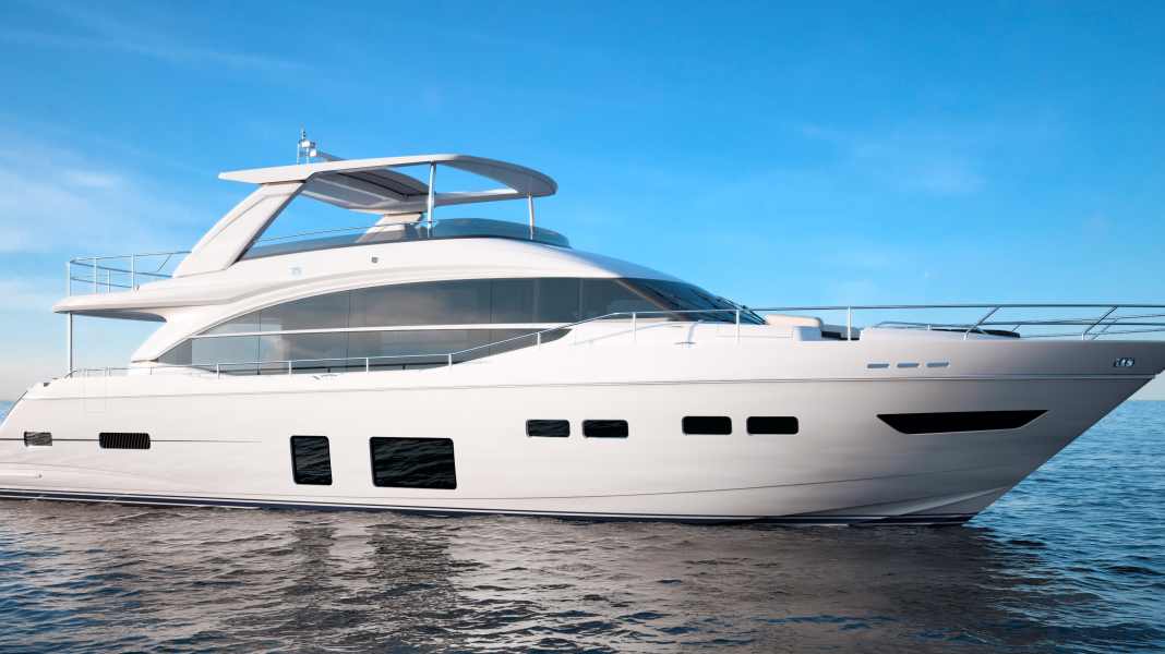 Princess 75 Motor Yacht: New model in the flybridge line - Always on top: The 24 metre flybridge from Princess