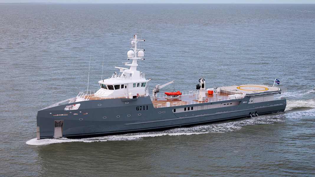 Sea Axe-Verdränger „6711" auf Probefahrt