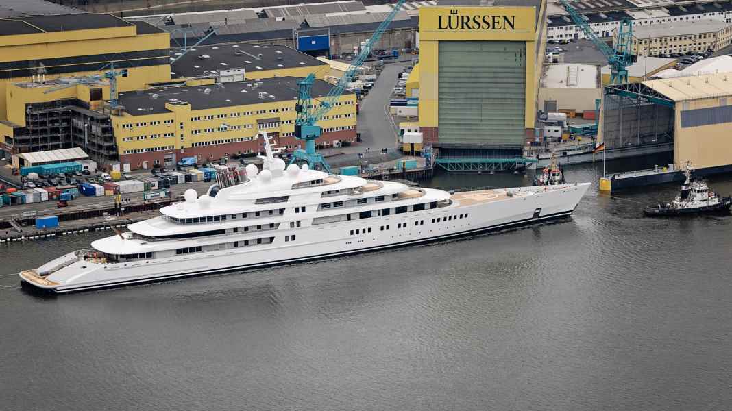 180 metres! World's largest yacht launched