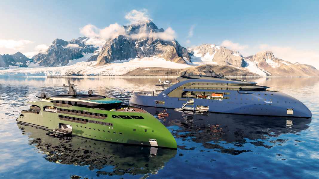 "Thor": Self-sustaining electric ship with thorium molten salt reactor