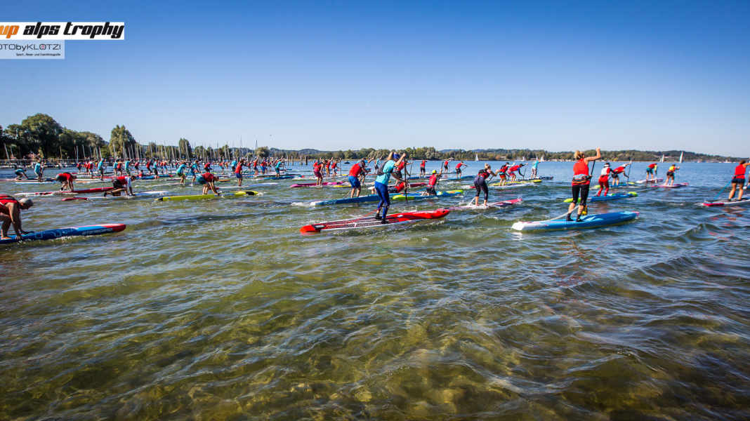 Fantastic weather and record number of participants at the SUP Chiemsee Island Marathon