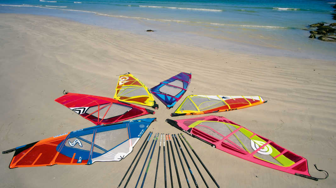 Test 2020: Wave sail 3.7 with different masts