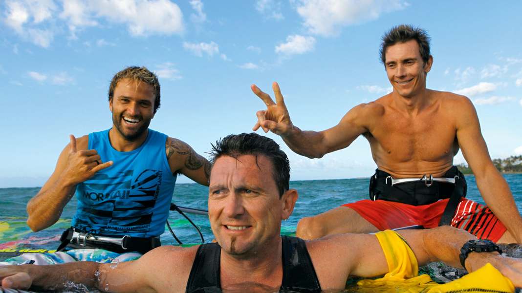 Strip-puller: Martin Brandner in a surf interview