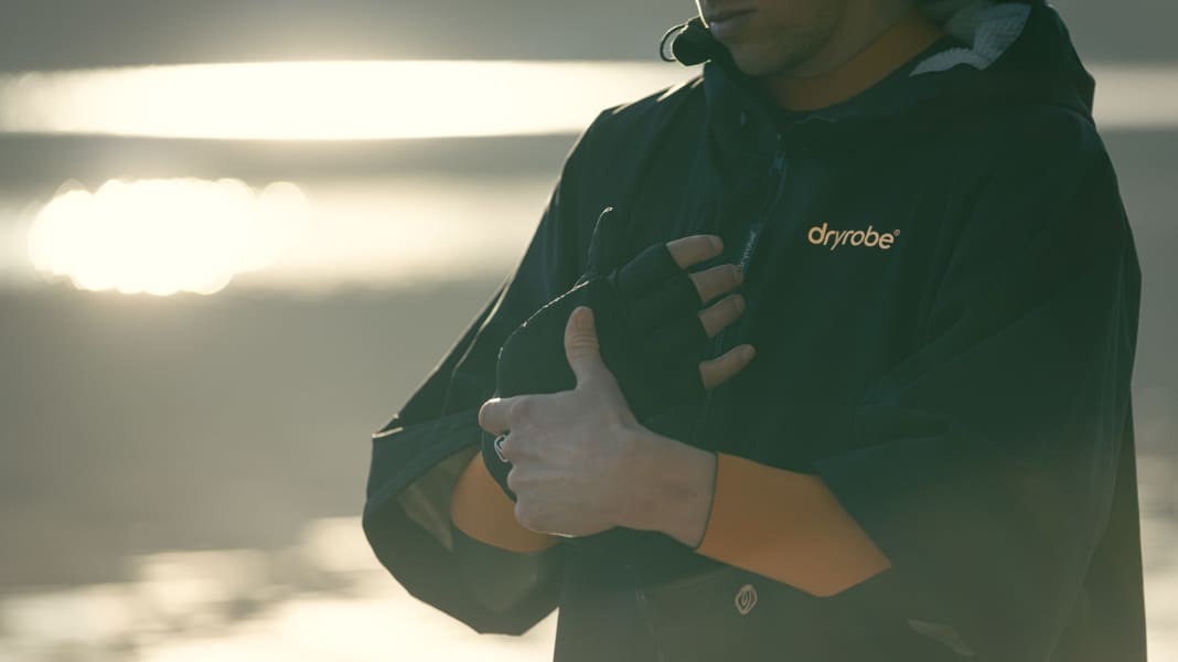 New from Dryrobe: warm shoes and gloves for breaks ashore