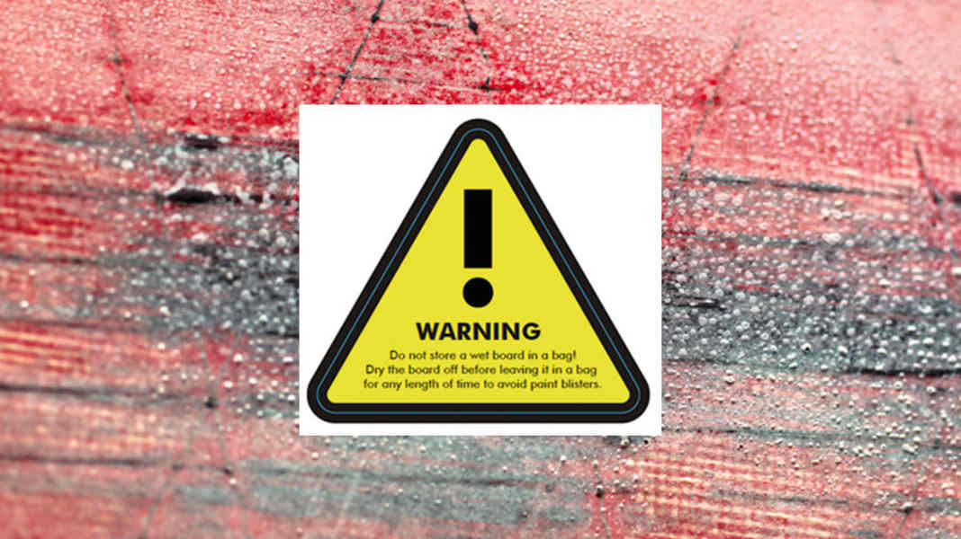 Osmosis in the board bag: blisters on the windsurf board - where do they come from, what can you do about them?