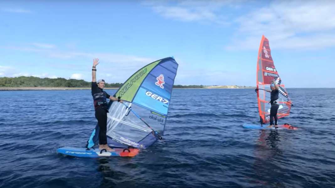 Nico Prien und Gunnar Asmussen surfen von Kiel nach Dänemark