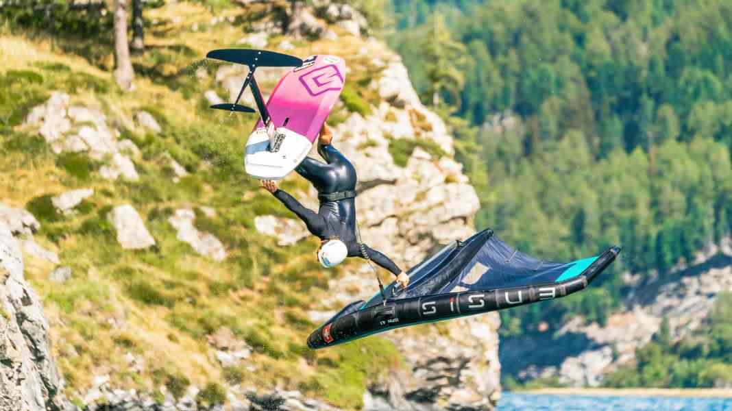 Safety when wingfoiling: Why do many wing pros ride without a leash, Mr Müller?
