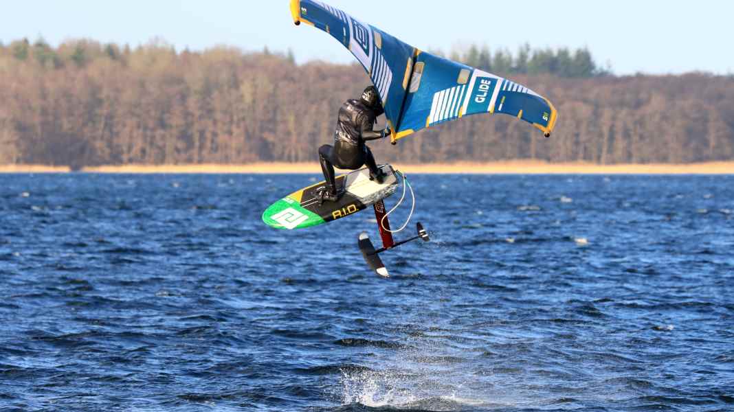 The Patrik A.I.O. Wingfoil board in the test