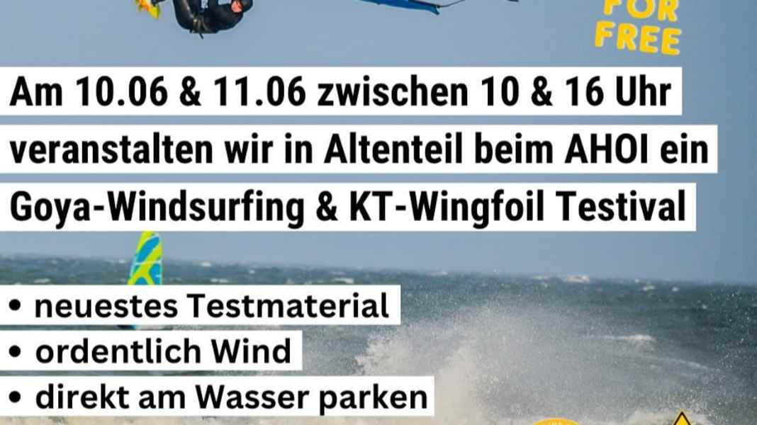 Testival: Goya und KT Wings testen auf Fehmarn