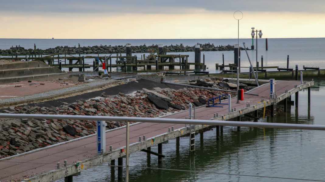 Baltic Sea storm surge: millions in funding for the reconstruction of the Damp marina
