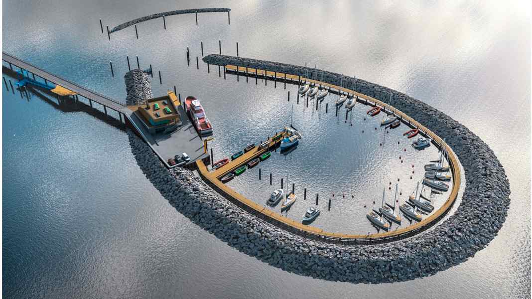 Port de l'île de Prerow : pas prêt avant mi-juillet - la faute à un hiver tempétueux