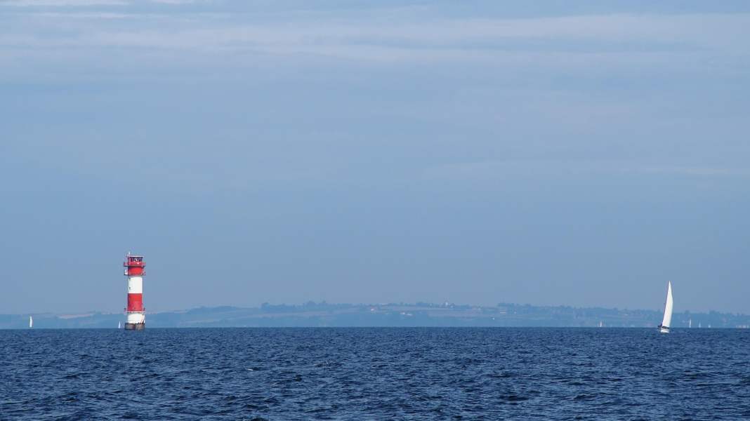 Le fjord de Flensburg : Phare Kalkgrund hors service