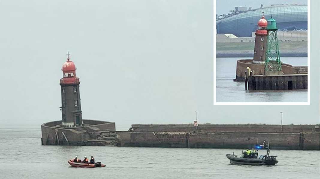 Bremerhaven : le phare de l'embouchure de la Geeste menace de s'écrouler