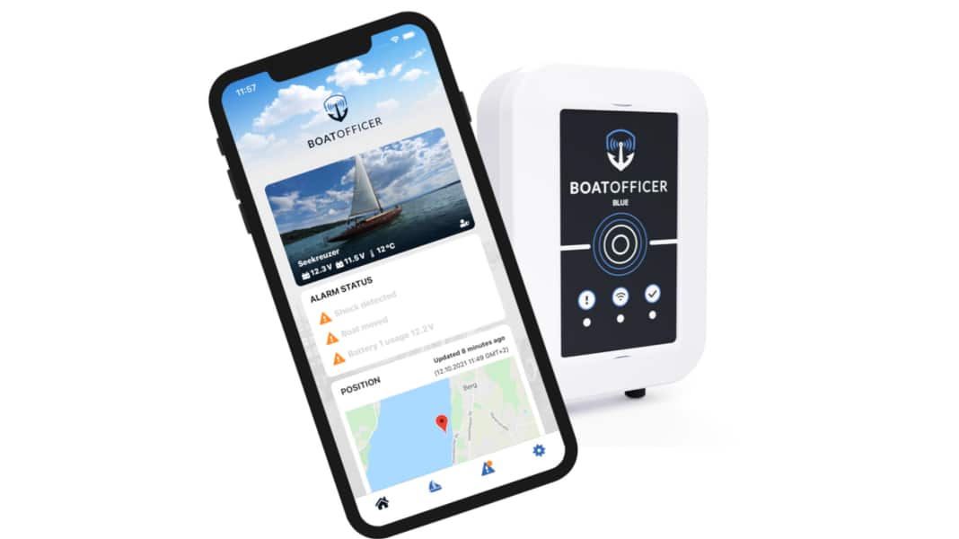 BoatOfficer Blue - Surveillance à distance, accessoires inclus