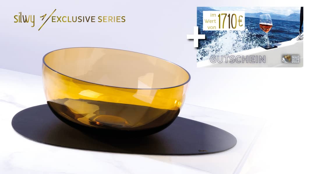 silwy® 1 / EXCLUSIV Coupe magnétique en verre cristal en BERNSTEIN