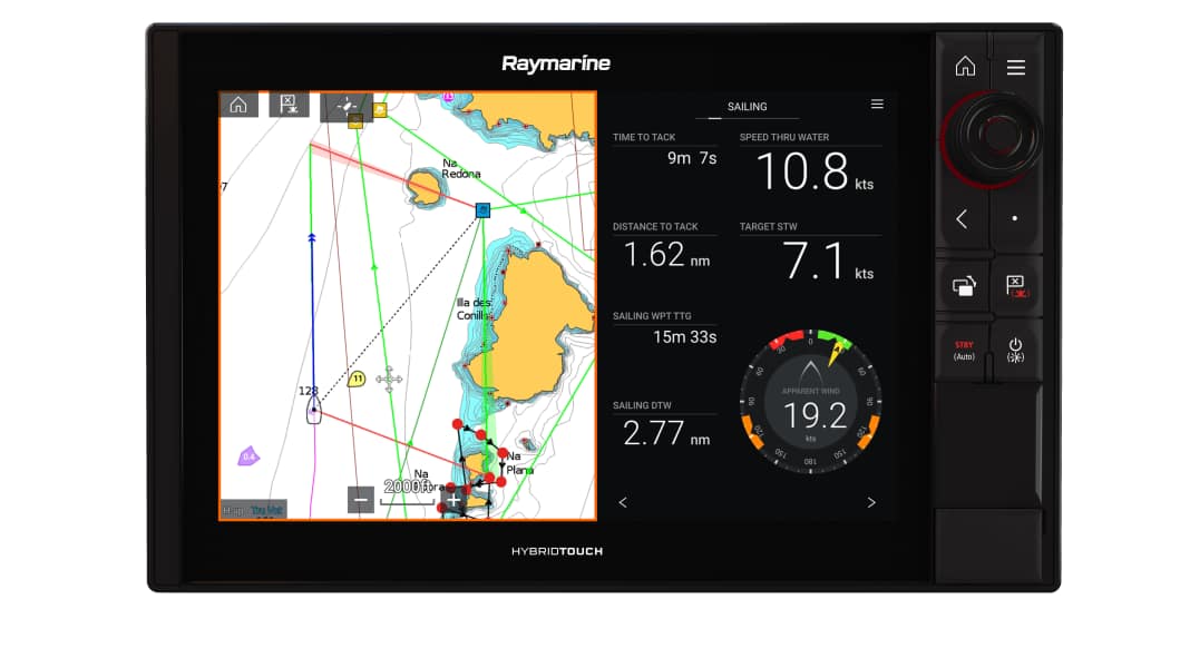 Navigation: Raymarine Lighthouse 3.9: the return of sailing functions