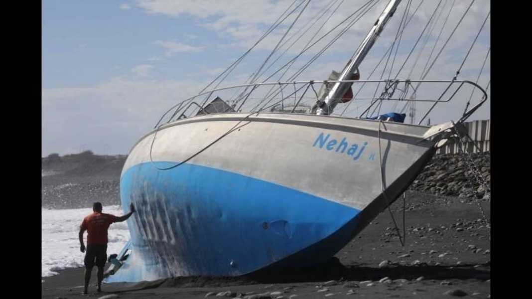 La voile longue distance : Susanne Huber-Curphey : malencontreusement échouée, mais sauvée