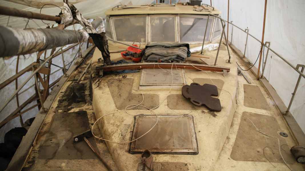 Todesfall: 48-Fuß-Schiff zu verschenken