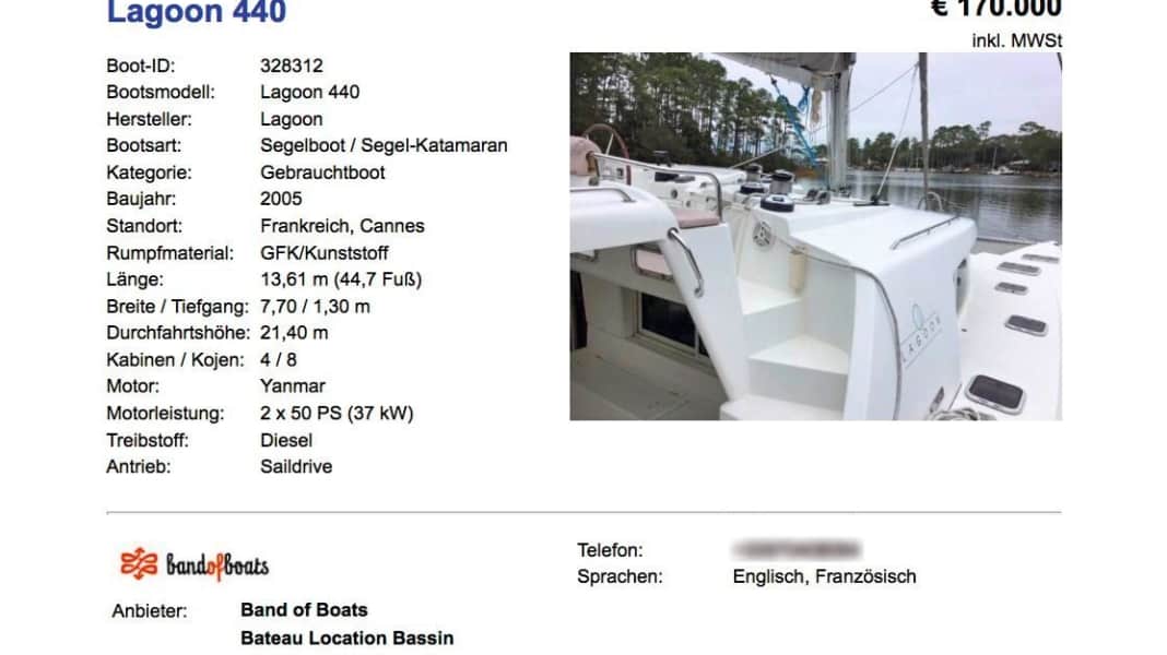 Criminalité : Nouvelle arnaque à l'achat de yachts