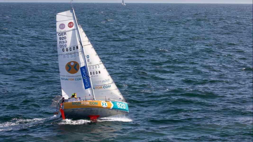 Mini-Transat : Crédit de temps pour 80 partants, Melwin Fink continue de mener