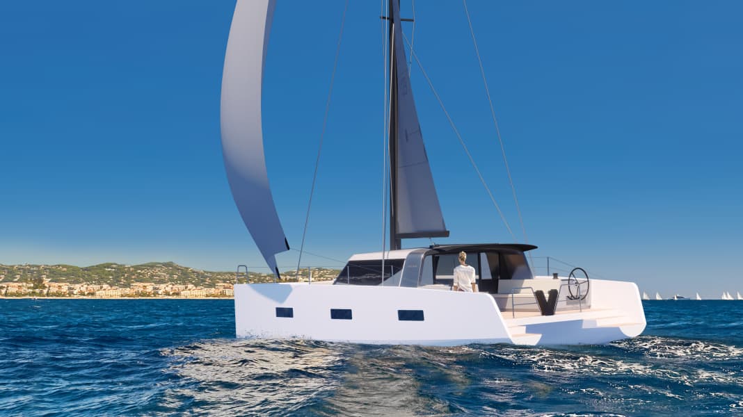 Vaan R4 : catamaran d'eau bleue en aluminium recyclé