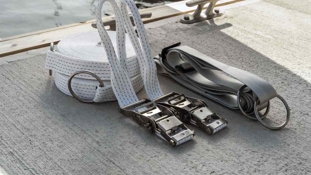 Manœuvre d'amarrage avec ligne de vie : aide au stationnement pour le box dans le port d'attache