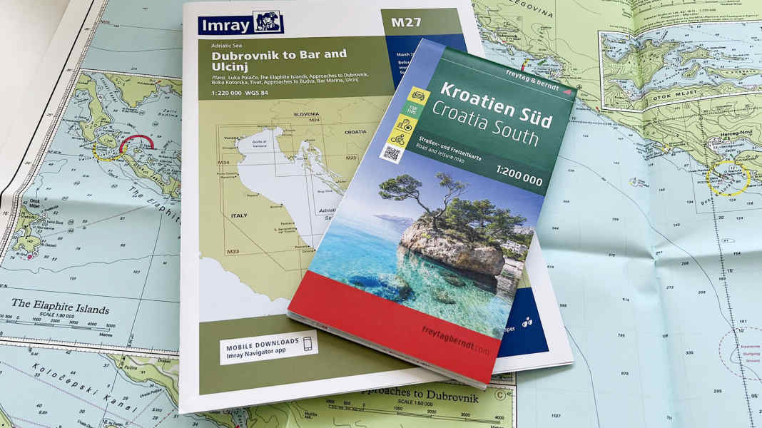Cruising guides and nautical charts: Imray and Freytag & Berndt go together