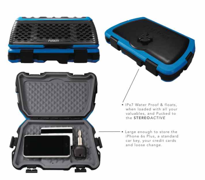   Der ActiveSafe ist ein wasserdichtes Fach, zur sicheren Aufbewahrung des Smartphones