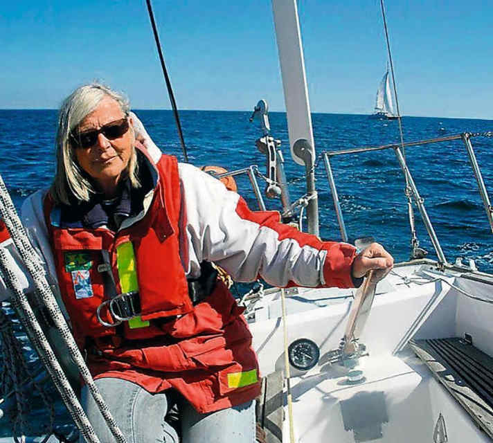   The single-handed sailor Gudrun Calligaro