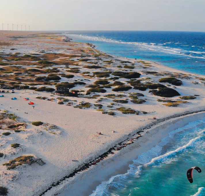 In Boca Grandi the wind blows onshore - and is therefore incredibly constant.