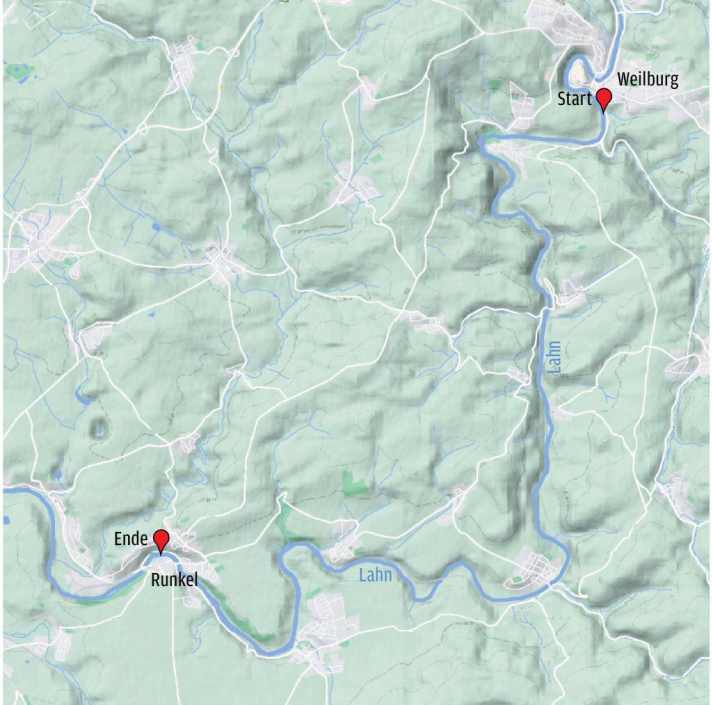 River tour on the Lahn: Weilburg - Runkel