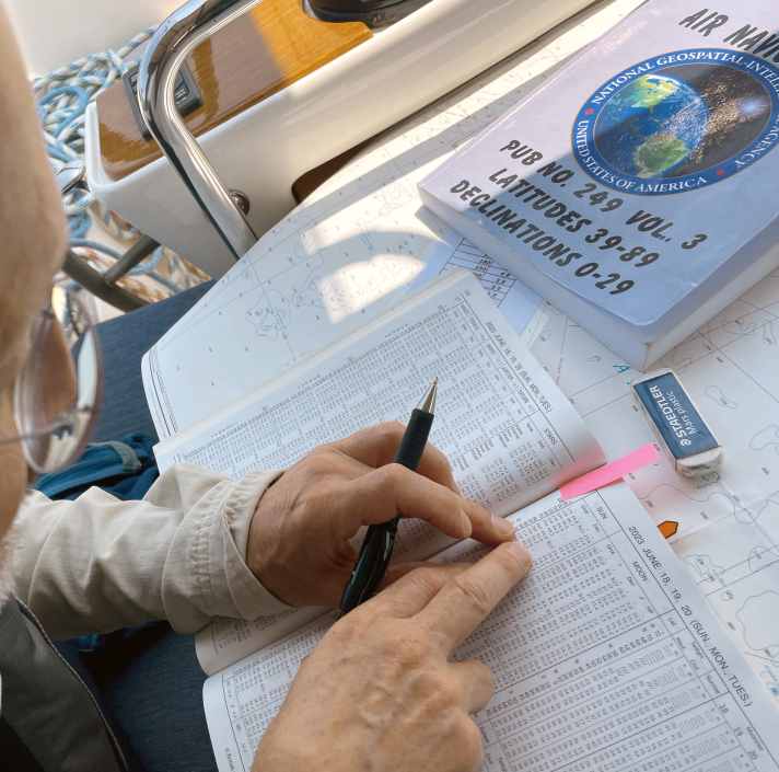 Sextant, Astronavigation, Nautical Yearbook, Nautical Almanac, HO249