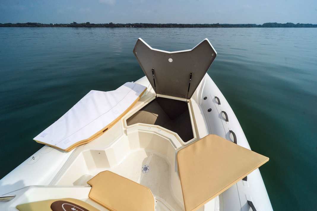 The cushions are included, the storage space is ample